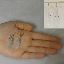 Load image into Gallery viewer, 14K Yellow Gold Hand-Carved Goldfish Jadeite Earrings