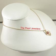 Load image into Gallery viewer, 14K Yellow Gold Emerald Pendant with Diamond Accent