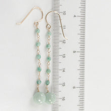 Load image into Gallery viewer, 14K Yellow Gold-Filled Jade Ball Hook Earrings