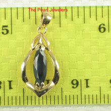 Load image into Gallery viewer, 14K Yellow Gold Marquise Sapphire Pendant