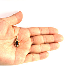 Load image into Gallery viewer, 14K Yellow Gold Marquise Sapphire Pendant