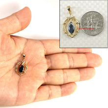 Load image into Gallery viewer, 14K Yellow Gold Natural Sapphire Pendant