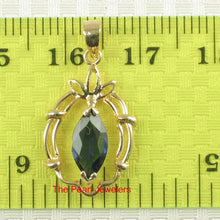 Load image into Gallery viewer, 14K Yellow Gold Natural Sapphire Pendant