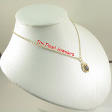 Load image into Gallery viewer, 14K Yellow Gold Natural Sapphire Pendant