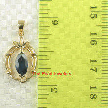 Load image into Gallery viewer, 14K Yellow Gold Natural Sapphire Pendant