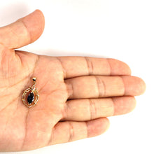 Load image into Gallery viewer, 14K Yellow Gold Natural Sapphire Pendant