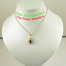 Load image into Gallery viewer, 14K Yellow Gold Natural Sapphire Pendant