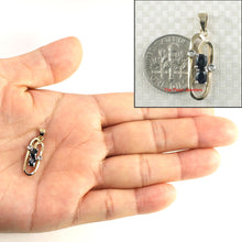 Load image into Gallery viewer, 14K Yellow Gold Sapphire & Diamond Pendant