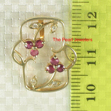 Load image into Gallery viewer, 14K Yellow Gold Sapphire Pendant with Diamond Accent