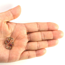 Load image into Gallery viewer, 14K Yellow Gold Sapphire Pendant with Diamond Accent