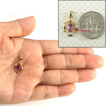 Load image into Gallery viewer, 14k Solid Yellow Gold Oval Ruby Pendant Necklace