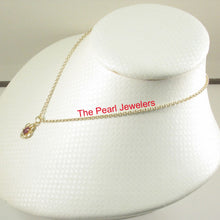 Load image into Gallery viewer, 14k Solid Yellow Gold Oval Ruby Pendant Necklace