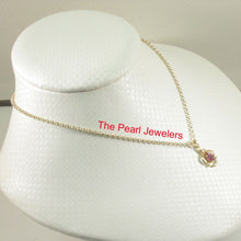 Load image into Gallery viewer, 14k Solid Yellow Gold Oval Ruby Pendant Necklace
