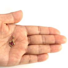 Load image into Gallery viewer, 14k Solid Yellow Gold Oval Ruby Pendant Necklace