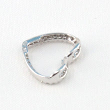 Load image into Gallery viewer, 14k White Gold Heart Diamond Pendant