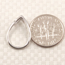 Load image into Gallery viewer, 14k White Gold Raindrop Diamond Pendant