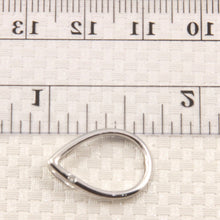 Load image into Gallery viewer, 14k White Gold Raindrop Diamond Pendant