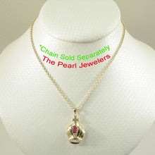 Load image into Gallery viewer, 14k Yellow Gold Crown Ruby & Diamond Pendant