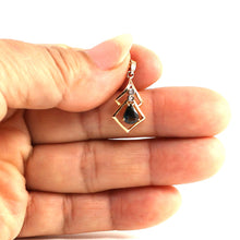 Load image into Gallery viewer, 14k Yellow Gold Diamond & Pear Cut Natural Blue Sapphire Pendant