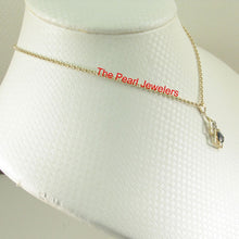 Load image into Gallery viewer, 14k Yellow Gold Diamond & Pear Cut Natural Blue Sapphire Pendant