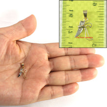 Load image into Gallery viewer, 14k Yellow Gold Initial K Pendant with Diamonds