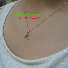 Load image into Gallery viewer, 14k Yellow Gold Initial K Pendant with Diamonds