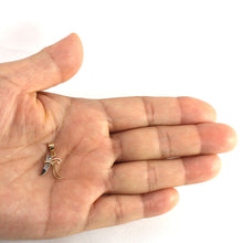 Load image into Gallery viewer, 14k Yellow Gold Initial K Pendant with Diamonds