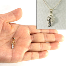 Load image into Gallery viewer, 14k Yellow Gold Initial P Pendant with Diamonds