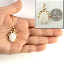 Load image into Gallery viewer, 14k Yellow Gold Oval Australia Opal Pendant