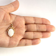 Load image into Gallery viewer, 14k Yellow Gold Oval Australia Opal Pendant