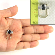 Load image into Gallery viewer, 14k Yellow Gold Oval Sapphire with Diamond Halo Pendant