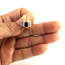 Load image into Gallery viewer, 14k Yellow Gold Oval Sapphire with Diamond Halo Pendant