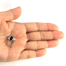 Load image into Gallery viewer, 14k Yellow Gold Oval Sapphire with Diamond Halo Pendant