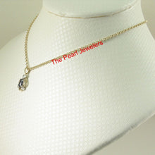 Load image into Gallery viewer, 14k Yellow Gold Oval Sapphire & Diamond Pendant