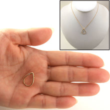 Load image into Gallery viewer, 14k Yellow Gold Raindrop Diamond Pendant