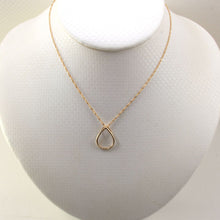 Load image into Gallery viewer, 14k Yellow Gold Raindrop Diamond Pendant