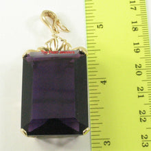 Load image into Gallery viewer, 14K Yellow Gold Baguette Amethyst Enhancer Pendant