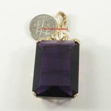 Load image into Gallery viewer, 14K Yellow Gold Baguette Amethyst Enhancer Pendant