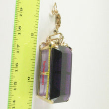 Load image into Gallery viewer, 14K Yellow Gold Baguette Amethyst Enhancer Pendant