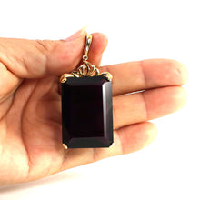 Load image into Gallery viewer, 14K Yellow Gold Baguette Amethyst Enhancer Pendant