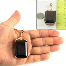 Load image into Gallery viewer, 14K Yellow Gold Baguette Garnet Enhancer Pendant