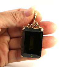 Load image into Gallery viewer, 14K Yellow Gold Baguette Peridot Enhancer Pendant