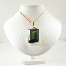 Load image into Gallery viewer, 14K Yellow Gold Baguette Peridot Enhancer Pendant