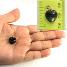 Load image into Gallery viewer, 14K Yellow Gold Blue Heart Tiger Eye Pendant