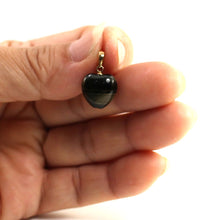 Load image into Gallery viewer, 14K Yellow Gold Blue Heart Tiger Eye Pendant