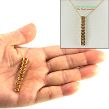 Load image into Gallery viewer, 14K Yellow Gold Citrine Bar Pendant