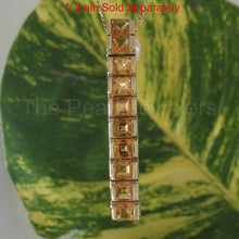 Load image into Gallery viewer, 14K Yellow Gold Citrine Bar Pendant