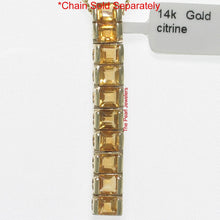 Load image into Gallery viewer, 14K Yellow Gold Citrine Bar Pendant