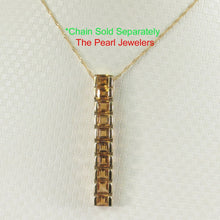 Load image into Gallery viewer, 14K Yellow Gold Citrine Bar Pendant