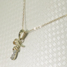 Load image into Gallery viewer, 14K Yellow Gold Diamond Script Initial F Pendant